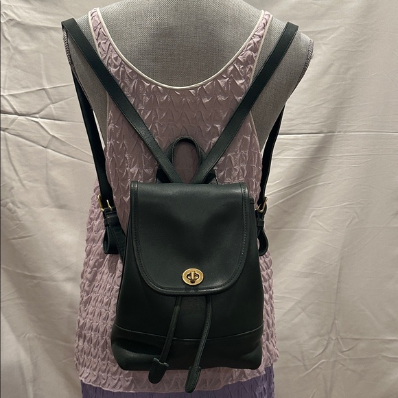 Coach Daypack in Bottle Green Leather, Style 9960 - Picture 14 of 15